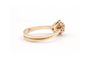 Bague 54 Bague contemporaine en or jaune 18 carats et diamants 0,48 ct 58 Facettes 23065