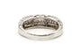 Bague 53 Bague contemporaine en or blanc 18 carats et diamants baguette 58 Facettes 19457