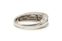 Bague 53 Bague contemporaine en or blanc 18 carats et diamants baguette 58 Facettes 19457