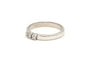 Bague 54 Bague contemporaine en or blanc et diamants 58 Facettes 23060