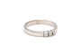 Bague 54 Bague contemporaine en or blanc et diamants 58 Facettes 23060
