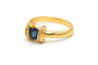 Bague 59 Années 70 - Bague en or jaune, saphir et diamants 58 Facettes 19774