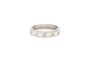 Bague 55 Bague contemporaine en or blanc 18 carats, diamants taille brillant (0,25 ct) 58 Facettes 19366