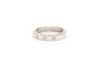 Bague 55 Bague contemporaine en or blanc 18 carats, diamants taille brillant (0,25 ct) 58 Facettes 19366