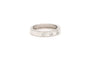 Bague 55 Bague contemporaine en or blanc 18 carats, diamants taille brillant (0,25 ct) 58 Facettes 19366
