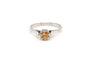 Bague 53 Bague années 50 en or blanc et diamant jaune 58 Facettes 20197