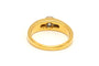 58 Bague contemporaine en or jaune et blanc 18 carats et diamants 58 Facettes B647