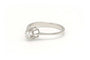 52 Bague contemporaine en or blanc 18 carats et diamant 58 Facettes 19786