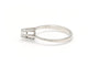 Bague 52 Bague contemporaine en or blanc 18 carats et diamant 58 Facettes 19786