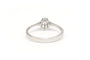 Bague 52 Bague contemporaine en or blanc 18 carats et diamant 58 Facettes 19786