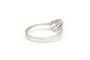 Bague 52 Bague contemporaine en or blanc 18 carats et diamant 58 Facettes 19786