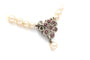 Collier Collier années 70 en or blanc, perles et rubis 58 Facettes B278
