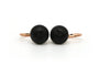 Boucles d'oreilles Napoléon III - Boucles d'oreilles en or rose 18 carats et jais 58 Facettes B307