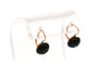 Boucles d'oreilles Napoléon III - Boucles d'oreilles en or rose 18 carats et jais 58 Facettes B307
