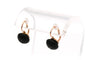 Boucles d'oreilles Napoléon III - Boucles d'oreilles en or rose 18 carats et jais 58 Facettes B307