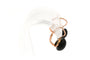 Boucles d'oreilles Napoléon III - Boucles d'oreilles en or rose 18 carats et jais 58 Facettes B307