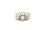 Bague 53 Art déco - Bague en or blanc et diamants 58 Facettes 20454
