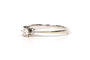Bague 49 Solitaire contemporain en or blanc 18 carats avec diamant taille brillant 58 Facettes 21205