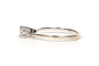 Bague 49 Solitaire contemporain en or blanc 18 carats avec diamant taille brillant 58 Facettes 21205
