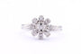 Bague 54 Années 70 - Bague en or blanc et diamants 58 Facettes B403