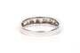 Bague 56 Alliance demi-américaine en or blanc et diamants 58 Facettes 19361