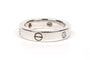 Bague 49 Bague contemporaine en or blanc 18 carats, diamants taille brillant (environ 0,12 ct) 58 Facettes B415