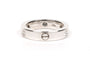 Bague 49 Bague contemporaine en or blanc 18 carats, diamants taille brillant (environ 0,12 ct) 58 Facettes B415