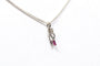 Pendentif Pendentif contemporain en or blanc, rubis et diamants 58 Facettes 21071