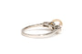 Bague 53 Art Déco - Bague en or blanc, perle et diamants 58 Facettes B843