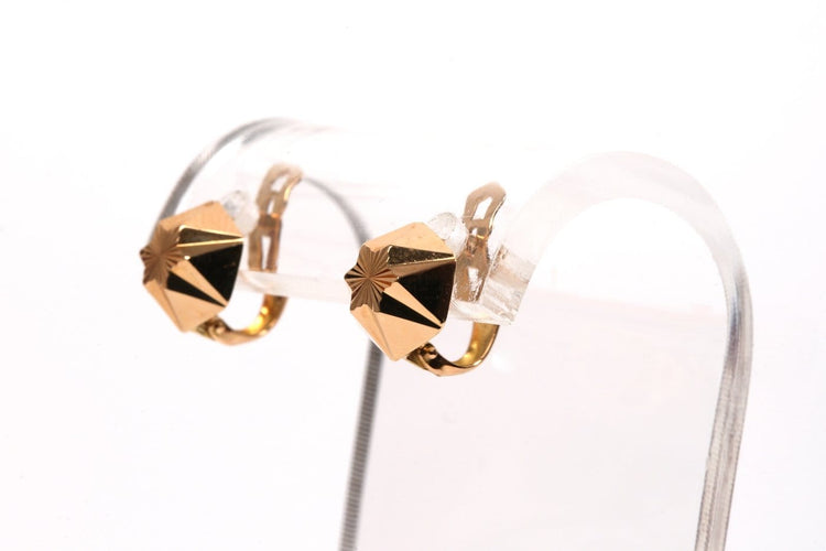 Boucles d'oreilles Boucles d'oreilles Art déco en or jaune 18 carats 58 Facettes 21800