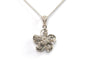 Pendentif Pendentif contemporain en or blanc 18 carats, diamants baguette et brillant 58 Facettes 21736