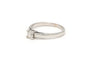 Bague 48 Bague contemporaine en or blanc 18 carats et diamant taille brillant 58 Facettes 21784