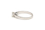 Bague 48 Bague contemporaine en or blanc 18 carats et diamant taille brillant 58 Facettes 21784
