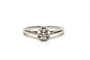 Bague 54 Art déco - Bague en or blanc 18 carats et diamant 58 Facettes 21855