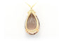 Pendentif Pendentif contemporain en or jaune 18 carats, quartz fumé et diamants taille brillant (0,36 ct) 58 Facettes 22322