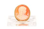 Broche Broche des années 50 en or jaune 18 carats avec camée coquillage 58 Facettes B570