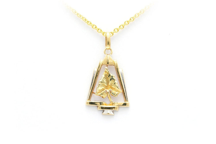 Pendentif Pendentif Art déco en or jaune 18 carats 58 Facettes B555