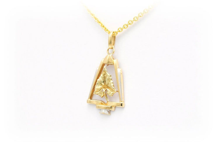 Pendentif Pendentif Art déco en or jaune 18 carats 58 Facettes B555
