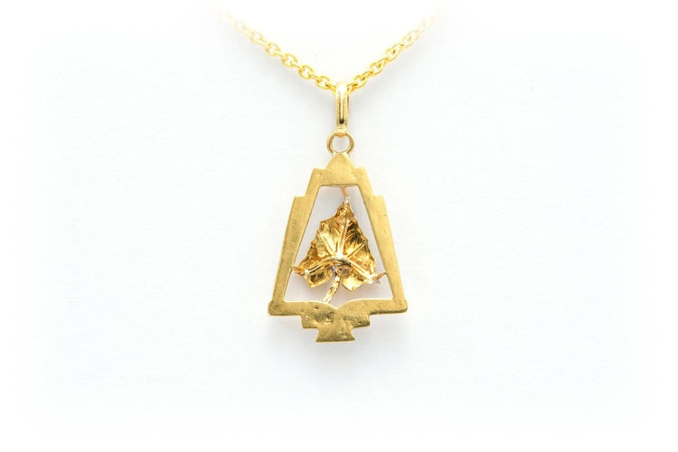 Pendentif Pendentif Art déco en or jaune 18 carats 58 Facettes B555