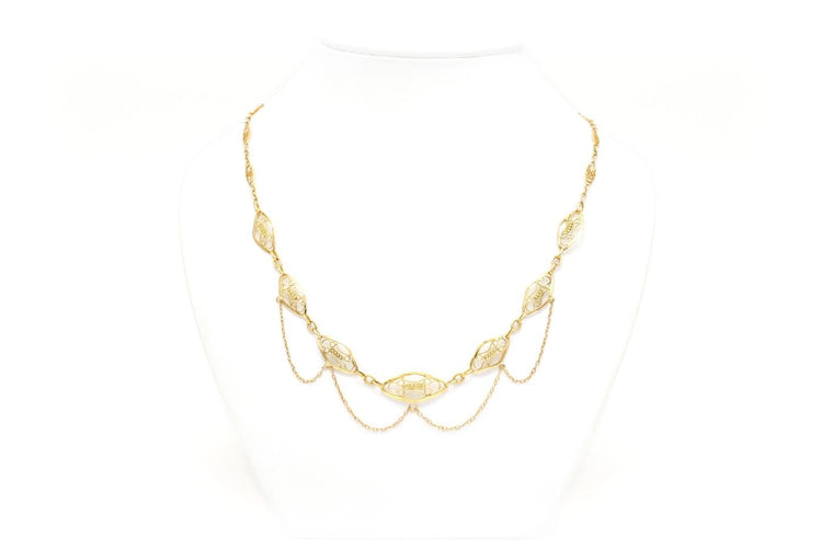 Collier Napoléon III - Collier en or jaune 18 carats 58 Facettes B611