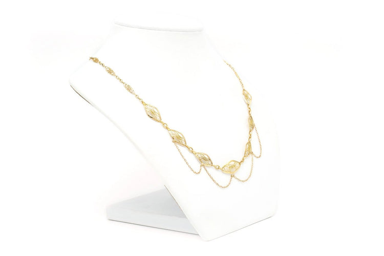 Collier Napoléon III - Collier en or jaune 18 carats 58 Facettes B611
