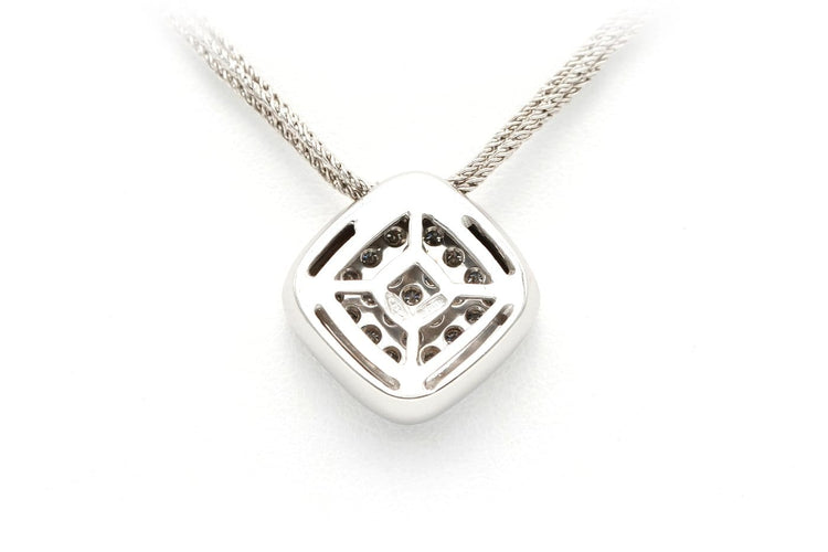 Collier Collier contemporain en or blanc 18 carats et diamants 58 Facettes 22336