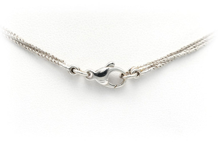 Collier Collier contemporain en or blanc 18 carats et diamants 58 Facettes 22336