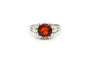 Bague 53 Bague 1970 en or blanc, citrine et diamants 58 Facettes B623