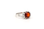 Bague 53 Bague 1970 en or blanc, citrine et diamants 58 Facettes B623
