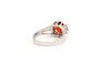 Bague 53 Bague 1970 en or blanc, citrine et diamants 58 Facettes B623