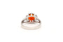 Bague 53 Bague 1970 en or blanc, citrine et diamants 58 Facettes B623