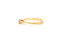Bague 51 Solitaire contemporain en or jaune 18 carats, diamant taille brillant 0,1 ct 58 Facettes 21754