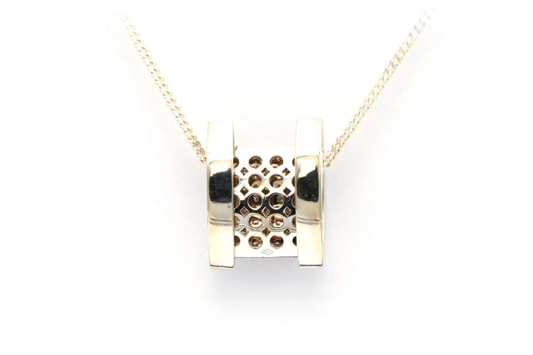 Pendentif Pendentif contemporain en or blanc 18 carats et diamants 58 Facettes 22454