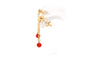 Boucles d'oreilles Boucles d'oreilles contemporaines en or jaune 18 carats et corail 58 Facettes B680